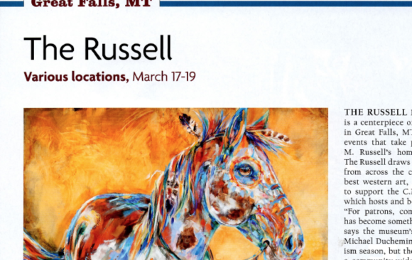 "The Russell" Southwest Art, February 2016